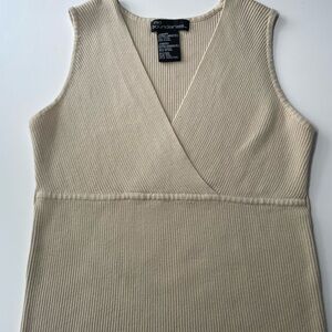 No Boundaries Stone Ribbed Top